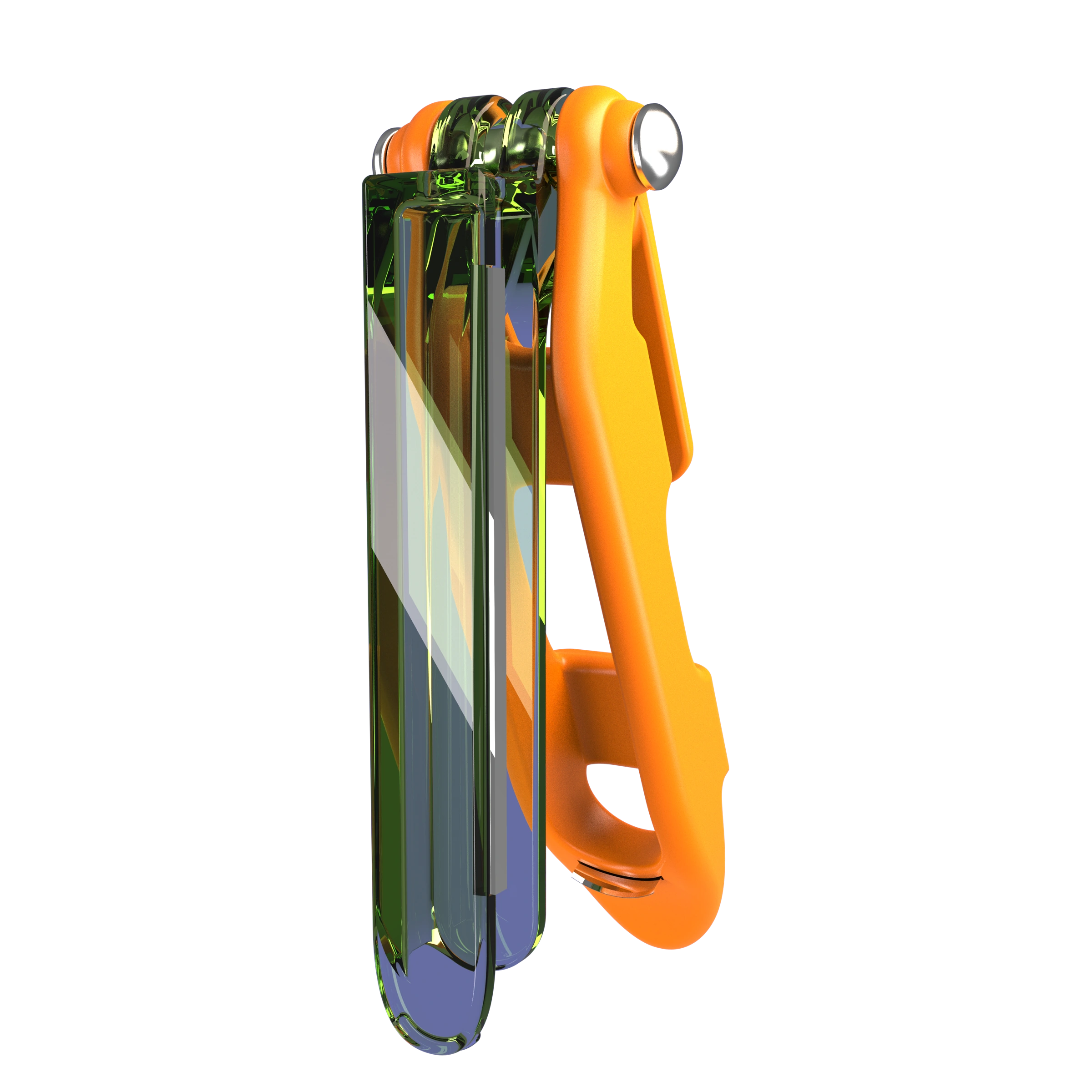 Cut & Run with the orange casing opened away from the green enclosure